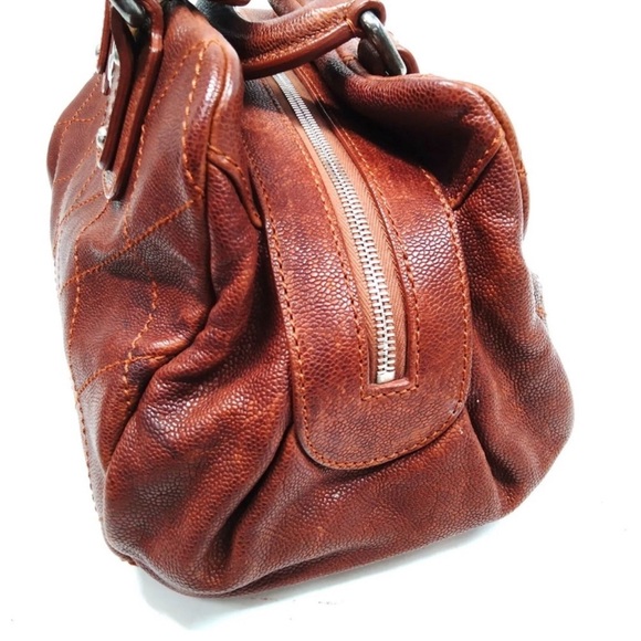 CHANEL Handbag Wild Stitch Brown Caviar Skin w/ authentication Card - Picture 2 of 8